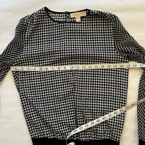 Michael Kors Black White Top Blouse Size Small - Picture 6 of 7